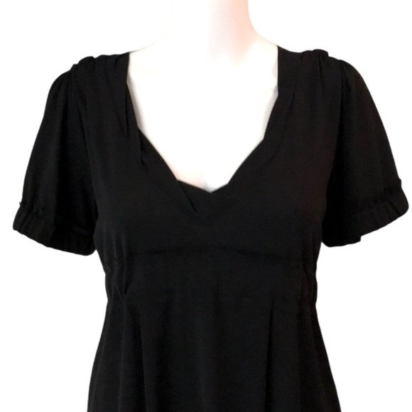 MARC JACOBS Black V-Neck Short Sleeve Blouse - Picture 6 of 9
